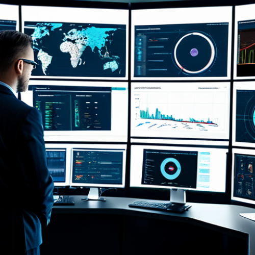 **

"A futuristic security operations center (SOC) with multiple screens displaying AI-driven anomaly detection dashboards, analysts in professional attire monitoring the data, fully clothed, appropriate content, safe for work, perfect anatomy, correct proportions, data visualizations, network security concept, professional, high-resolution, detailed."

**