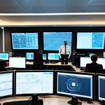 Modern SOC (Security Operations Center)**

"A brightly lit, modern Security Operations Center (SOC) filled with analysts working at multiple monitors displaying complex network diagrams and threat intelligence dashboards. Desks are clean and organized. Focus on collaboration and real-time data analysis. Professional environment, safe for work, appropriate content, fully clothed, professional attire, perfect anatomy, natural proportions, well-formed hands, proper finger count, family-friendly."

**