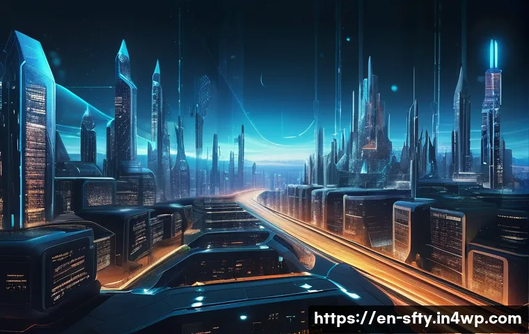다양한 네트워크 보안 모니터링 도구의 리뷰 - **Prompt:** A visually stunning depiction of a futuristic, multi-layered digital fortress protecting...